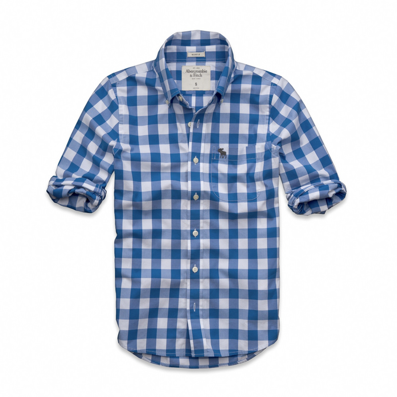 Abercrombie Fitch Hombres Necesidad Algodón Camisa AF6918